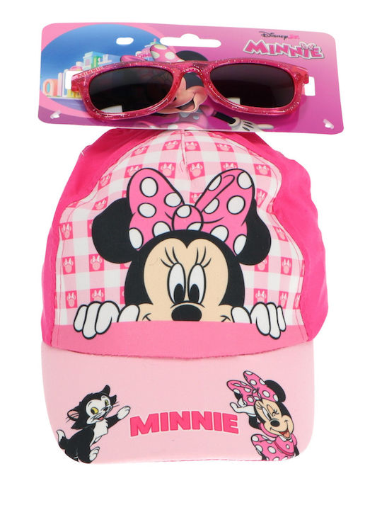 Disney Παιδικό Καπέλο Υφασμάτινο Minnie Mouse Ροζ