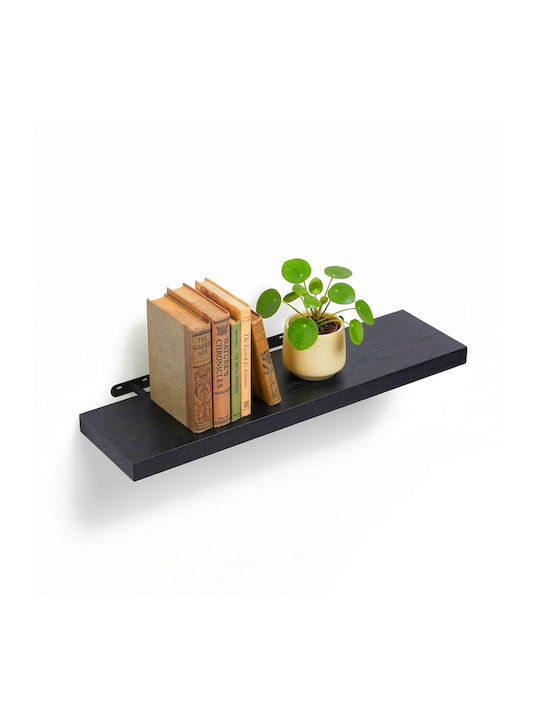 Raft De Perete Negru 100x23x4cm