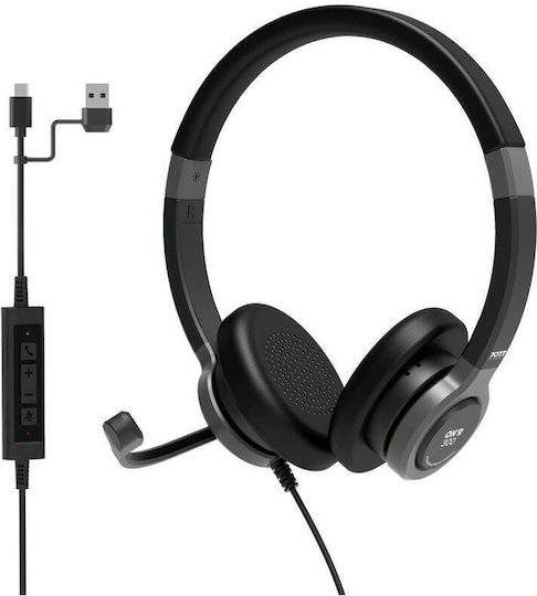 Port Designs On'R 300 Căști Multimedia On Ear cu Microfon și Conectare USB-A