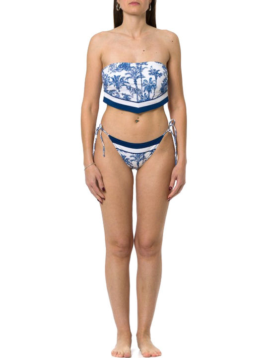 Marielle Bikini Slip με Κορδονάκια Μπλε