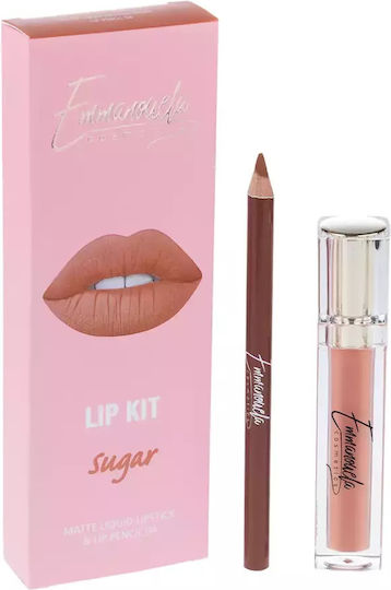 Emmanouela Cosmetics Set de machiaj pentru față și corpBuze Sugar 2buc