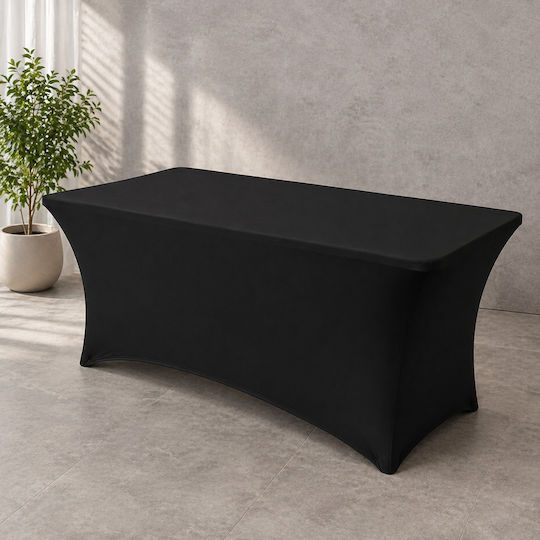 Capac Elastic De Masă Negru Ø75cm