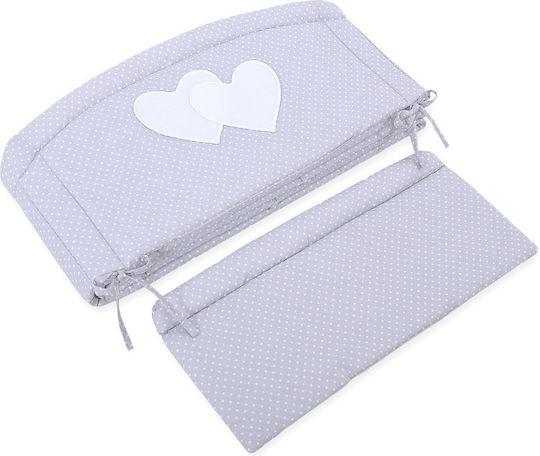 Bobono Standard Inside Gray Crib Bumper
