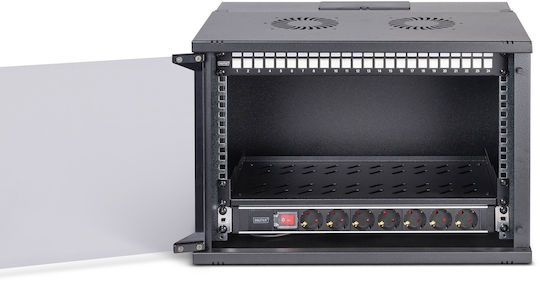Digitus Wall Mounted Rack Cabinet 19U 54x40cm Black DN-49203-SET