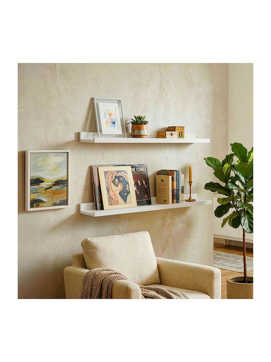 Wandregal Walnuss 80x15x5cm