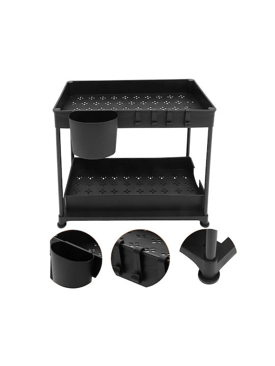 Tabletop Plastic Base Shelf 40.5x22.5x32cm