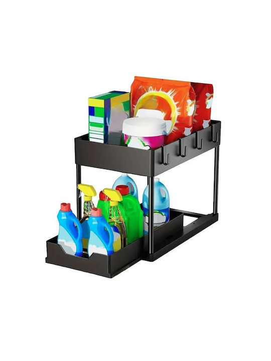Tabletop Plastic Base Shelf 40.5x22.5x32cm