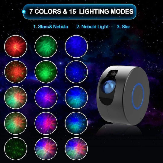 Kids Table Lamp Projector with Star Projection 17x17x9cm