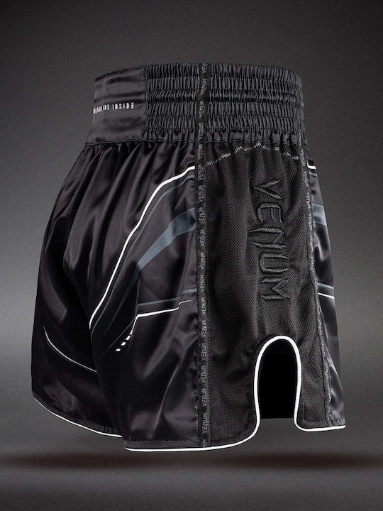 Σορτσάκια Muay Thai Venum Streamline Muay Thai Shorts Black White