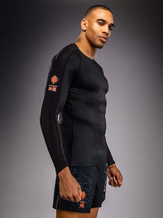 Venum Men's Long Sleeve Shirt VENUM-06240-109 for Jiu-Jitsu Black