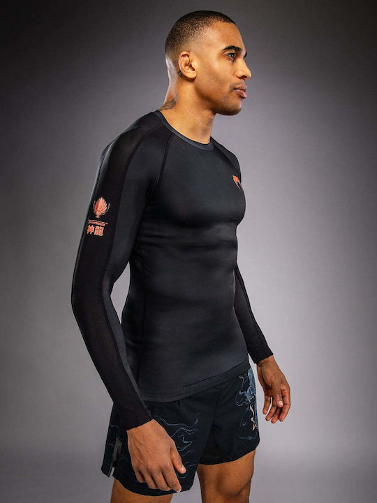 Venum Men's Long Sleeve Shirt VENUM-06240-109 for Jiu-Jitsu Black