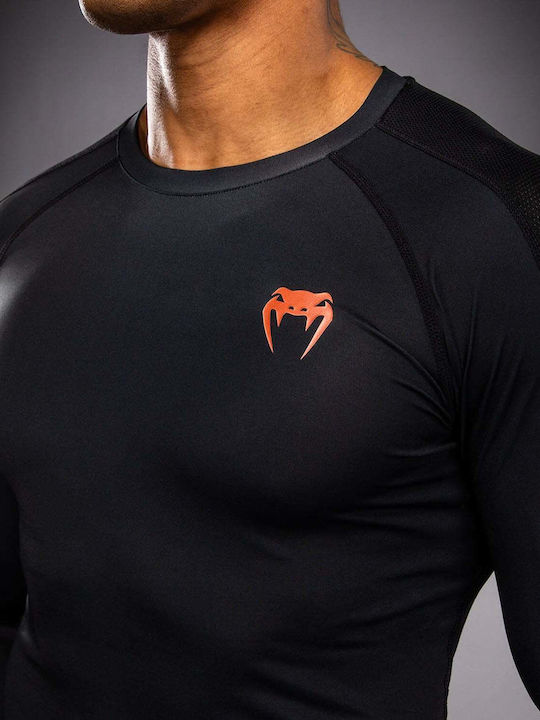 Venum Men's Long Sleeve Shirt VENUM-06240-109 for Jiu-Jitsu Black