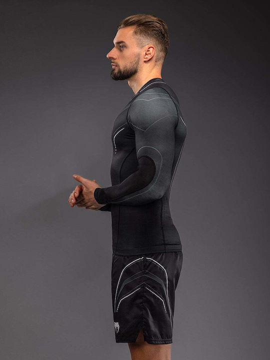 Venum Men's Long Sleeve Shirt VENUM-06295-108 for Jiu-Jitsu / MMA Black