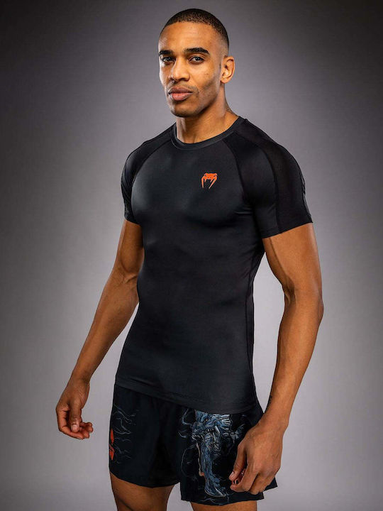 Venum Men's Short Sleeve Shirt VENUM-06241-109 for Jiu-Jitsu Black