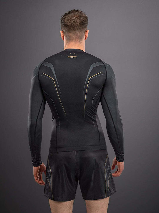 Venum Men's Long Sleeve Shirt VENUM-06295-126 for Jiu-Jitsu / MMA Black