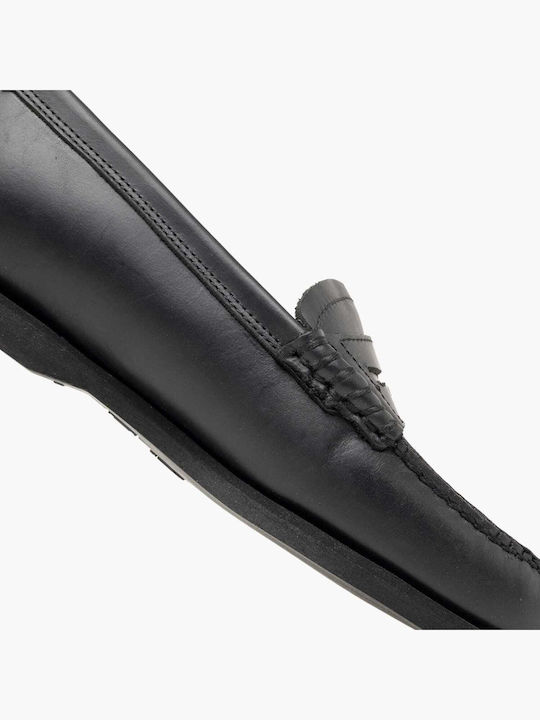 Leather Men's Loafers in Black Colour