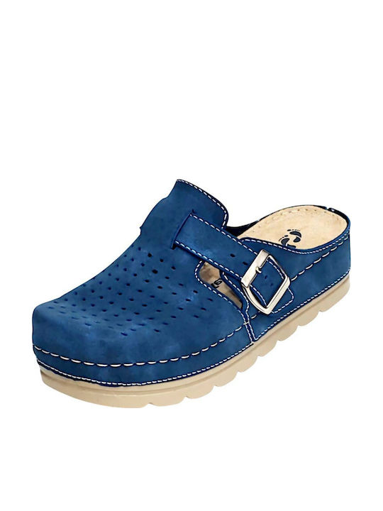 Comfort Way Shoes Γυναικεία Σαμπό Μπλε