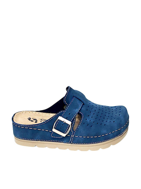 Comfort Way Shoes Women's Blue Clogs 500 Blue