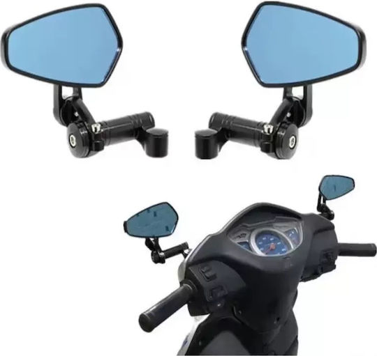 Motorcycle Mirrors 2 Pieces Black