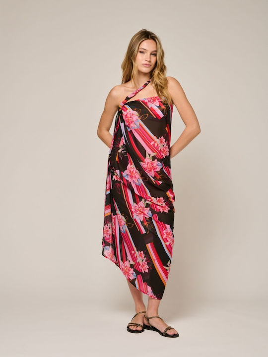 Project Soma Peony Scarf Printed Pareo Shawl