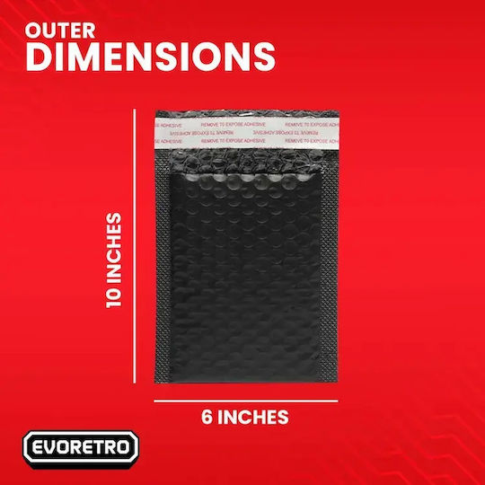 Evoretro Bubble Mailers Karten 50 Stück