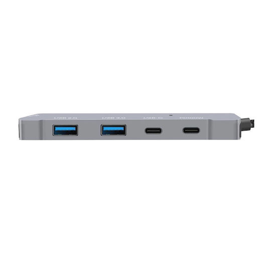 LinQ 5-in-1 USB-C Dockingstation mit HDMI 4K PowerDelivery Grau
