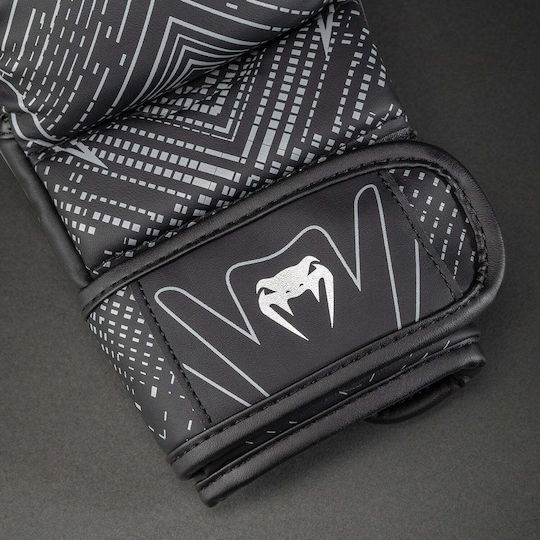 MMA Gloves Venum Midnight Fury Sparring Gloves Black Grey Silver