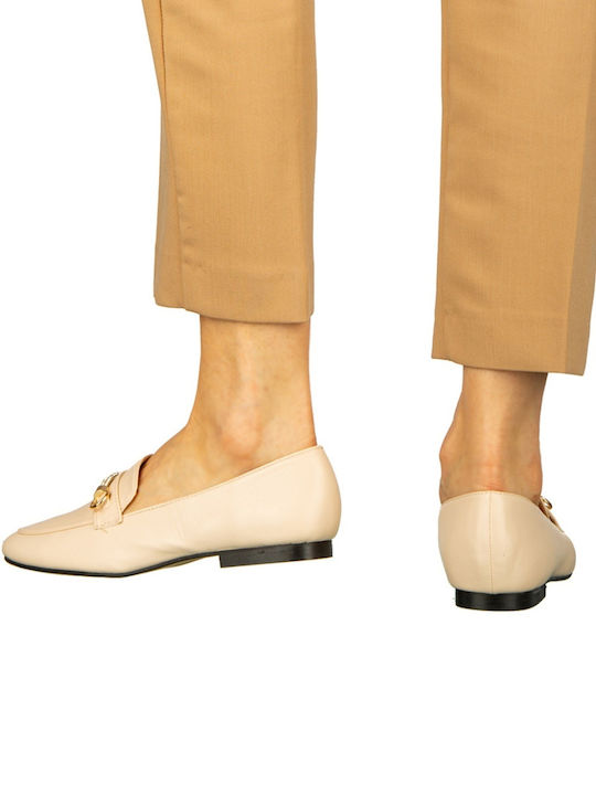 Γυναικεία Loafers σε Μπεζ Χρώμα
