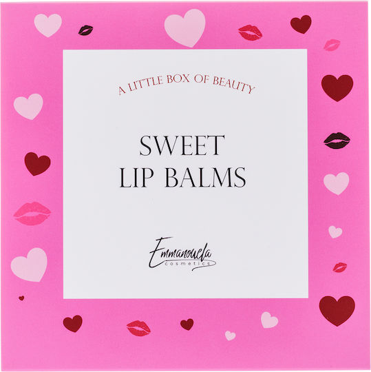 Emmanouela Cosmetics Sweet Makeup Set for Lips 3 Pieces