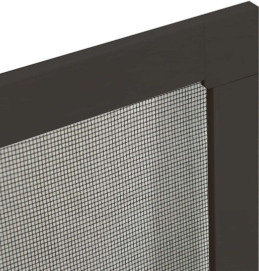 vidaXL Window Mosquito Net Made of Gray Fiberglass With Frame 130x110cm