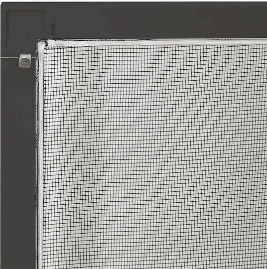 vidaXL Window Mosquito Net Made of Gray Fiberglass With Frame 130x110cm