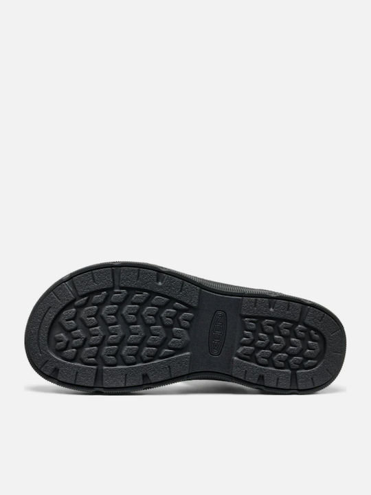Backstrap Damen Flache Sandalen Schwarz