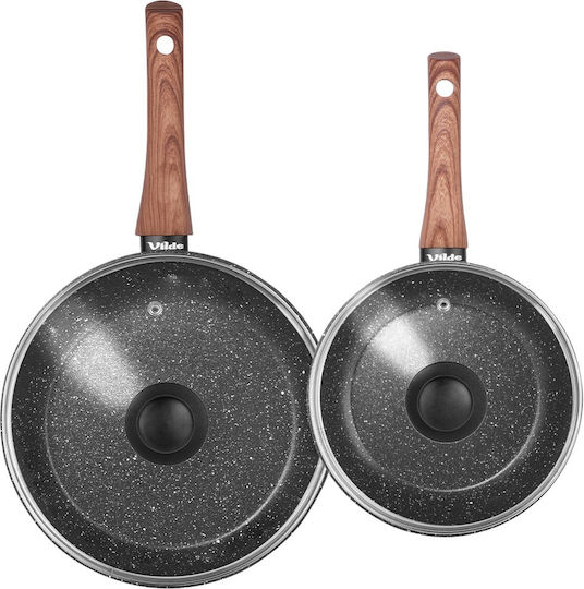 Vilde Aluminum Pots and Pans Set 2 Pieces