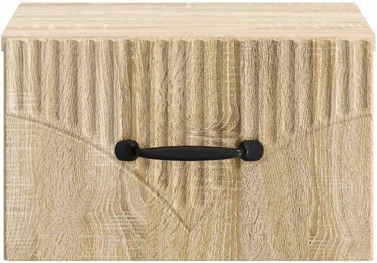 Nachttisch Holz Beige 34.5x33x20cm