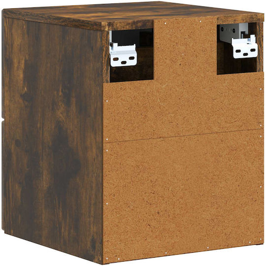 Нощни Шкафчета Дървени Кафяви 2 Бр 33x34.5x40см