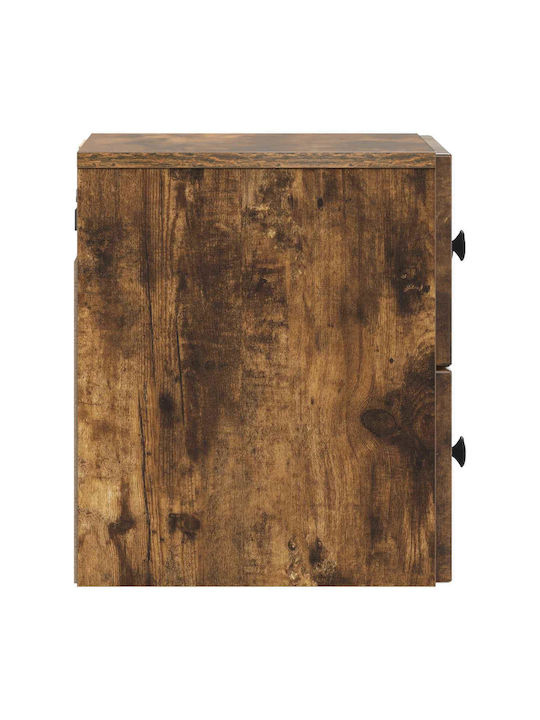 Wooden Brown Bedside Tables 2pcs 33x34.5x40cm
