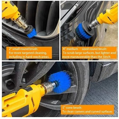 Perii Rotative De Curățare 3 Bucăți Pentru Bormașină
