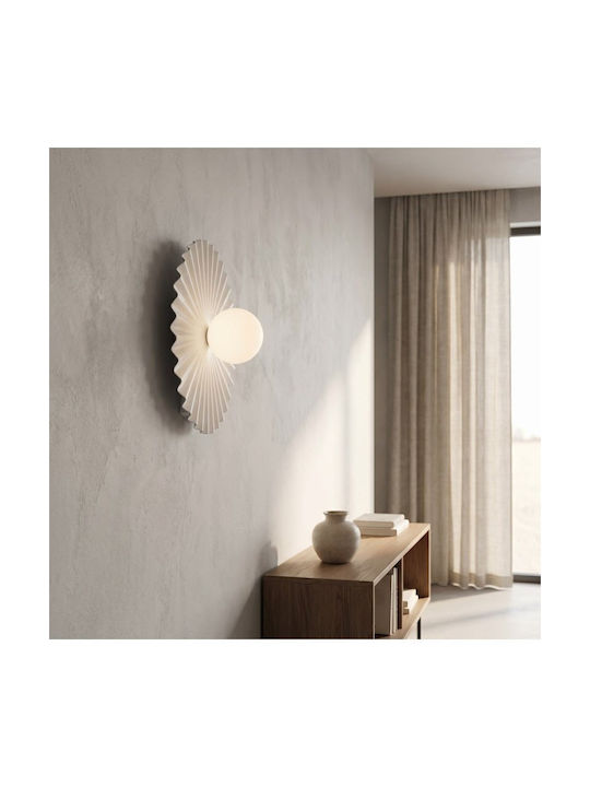 Wall Lamp L Umbra Made In Poland Φ10 Steel & Glass White 1727/k1l-emibig 1727/k1l