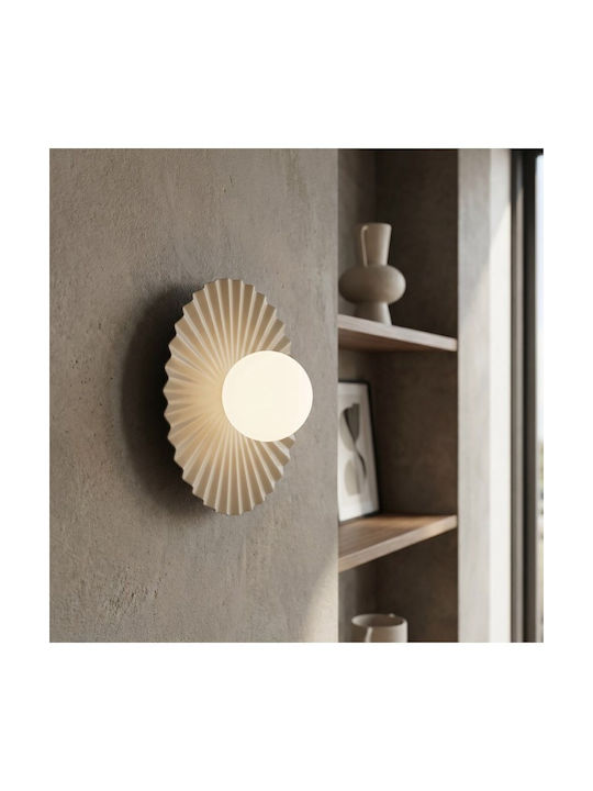 Wall Lamp M Umbra Made In Poland Φ10 Steel & Glass Beige 1728/k1m-emibig 1728/k1m
