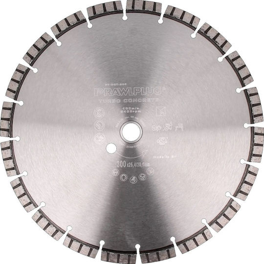 300x25.4mm Turbo Concrete Heavy Duty Diamond Blade Rt-ddt-300 1 Pc