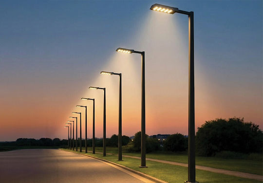 Grey 4000k 200w 28.000lm Ac100-250v 135°-225° Led Smd 3030 40.000hrs -40°c → 50°c Cri>80 Φωτιστικό Δρόμου Αλουμίνιο Ip66 Vk 02265 C 63158-290140