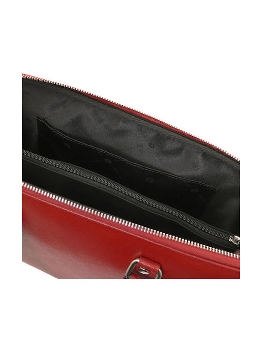 Leather Women's Professional Bag Red