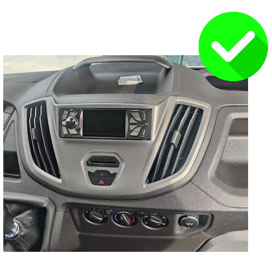 Carmedia Ηχοσύστημα Αυτοκινήτου για Ford Transit 2014-2020 (Bluetooth/USB/WiFi/GPS/Apple-Carplay/Android-Auto) με Οθόνη Αφής 12.3"