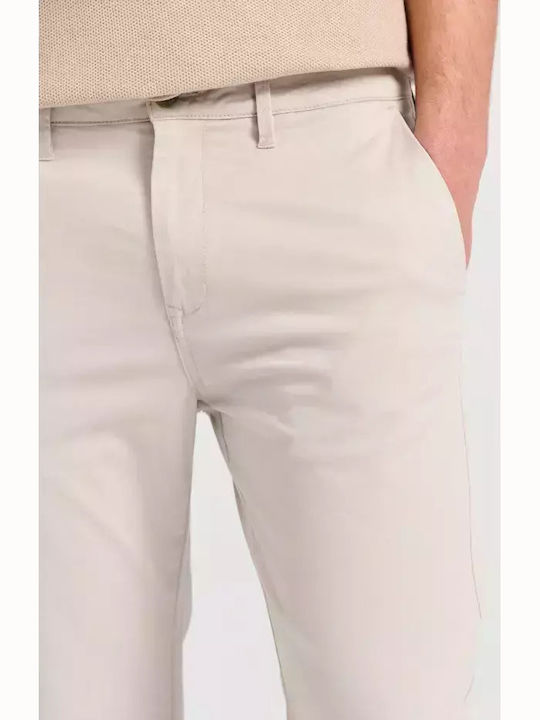 Chino Trousers Elastic Regular Fit Silver Grey