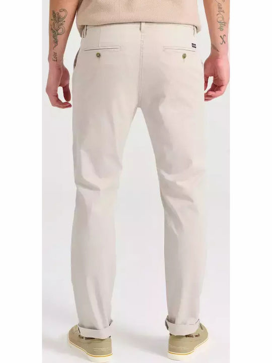 Chino Trousers Elastic Regular Fit Silver Grey