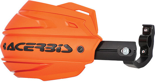 Acerbis Protective Motorcycle Handguards in Orange Color