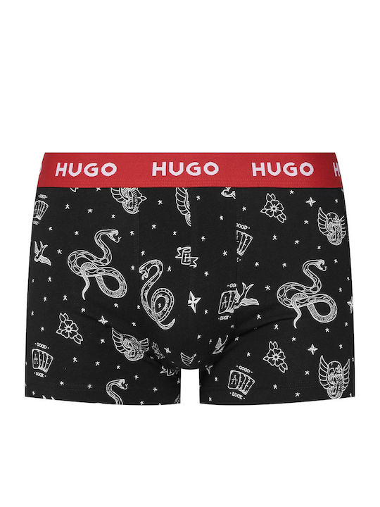 Hugo Boxeri 3Pack Negri/Roșii