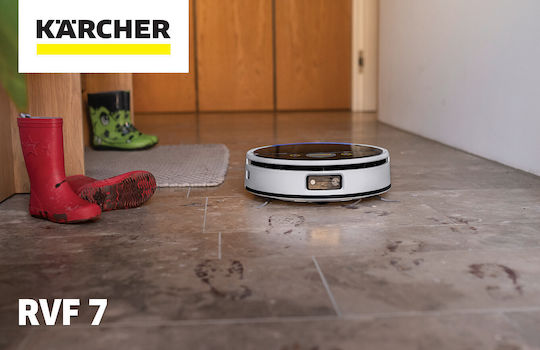 Karcher RVF 7 Roboter-Staubsauger mit Laser-Kartierung und Saugkraft 13000Pa Weiß
