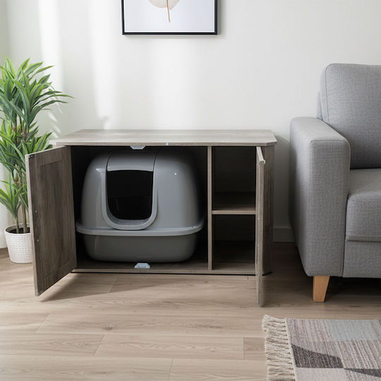 Relaxdays Cat Toilet Brown L50 x W49cm