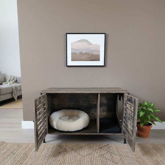 Relaxdays Toaletă pentru Pisici Maro M50.5 x L80 x Î45cm